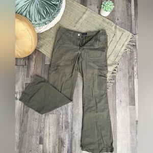 Aeropostale Olive Flare Cargo Jeans